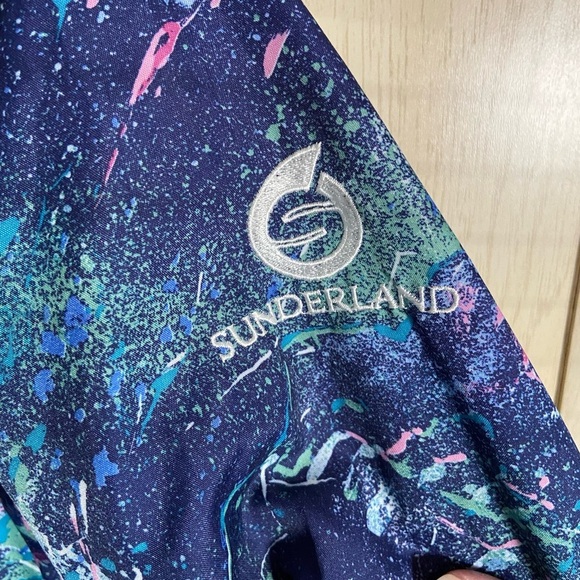 Vintage Sunderland of Scotland Womens Cosmic Windbreaker Waterproof Jacket Sz L - Picture 2 of 13